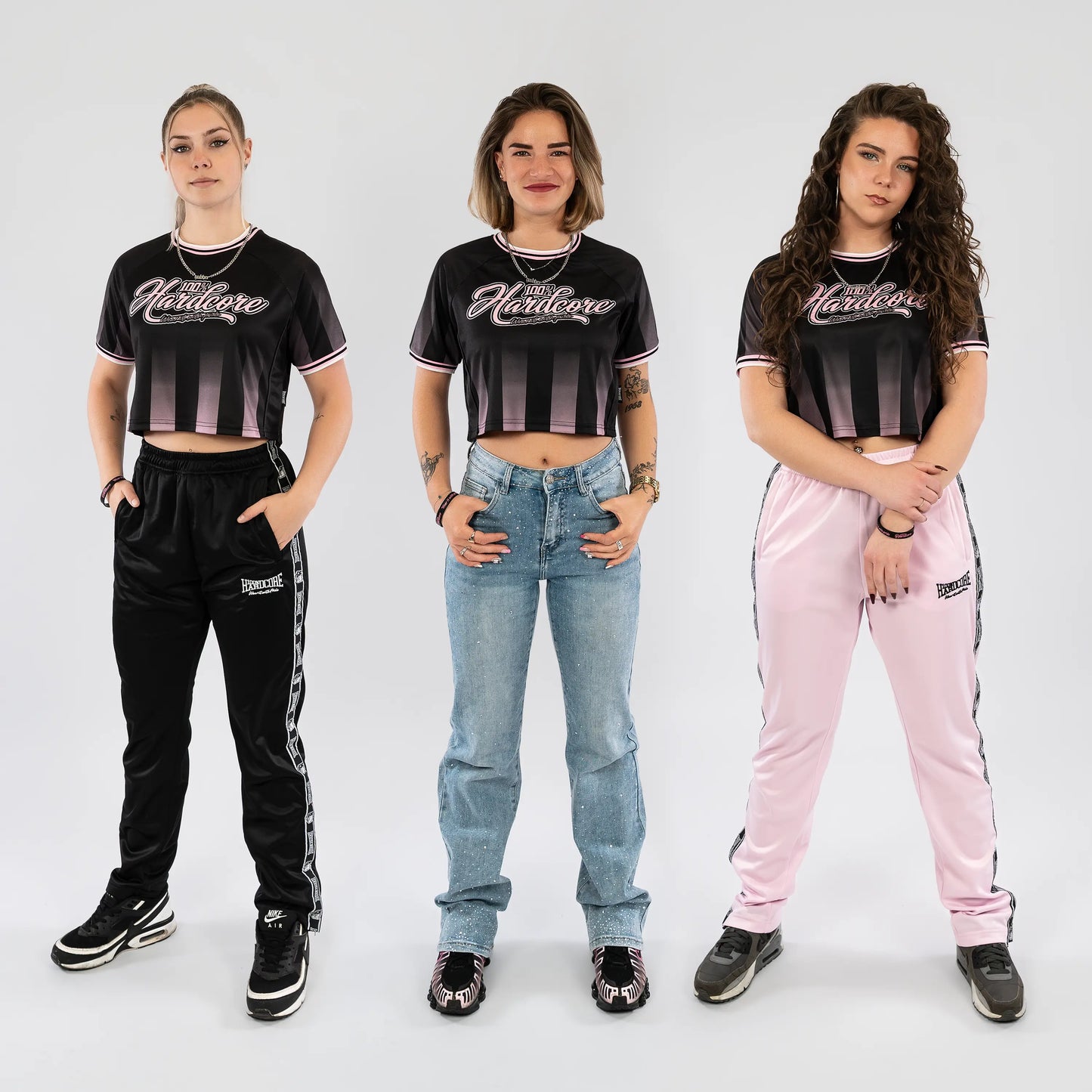 Cropped Soccershirt 100% Hardcore „Script”