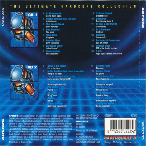 Earthquake II (The Ultimate Hardcore Collection) (2×CD, 1994) – Płyta CD hardcore / gabber | TrueHardcoreStore