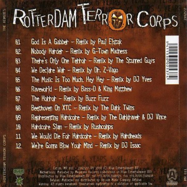 Rotterdam Terror Corps – The Remix Album (CD, 1998) – Płyta CD hardcore / gabber | TrueHardcoreStore
