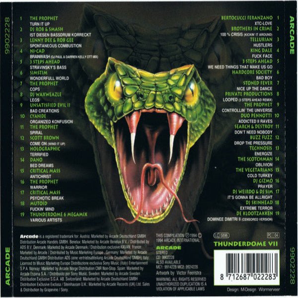 Thunderdome VII – Injected With Poison (2×CD) – Płyta CD hardcore / gabber | TrueHardcoreStore