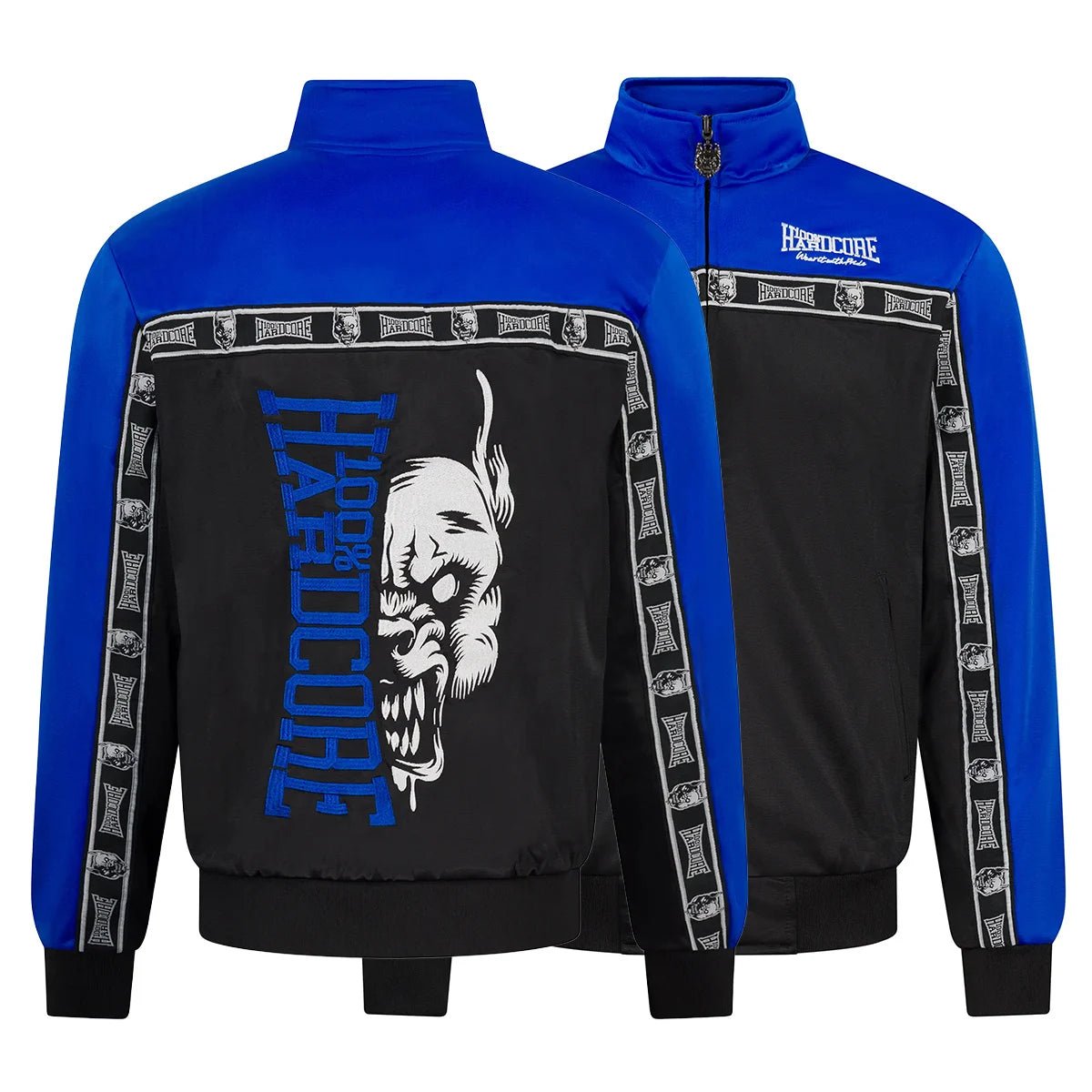Track Jacket 100% Hardcore „Essential” – Cobalt Blue – Track Jacket hardcore / gabber | TrueHardcoreStore