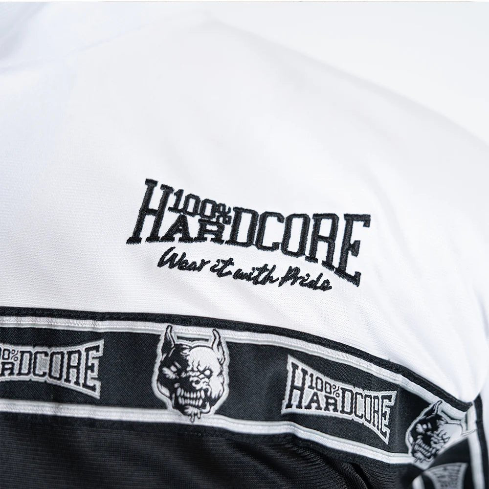 Track Jacket 100% Hardcore „Essential” – White – Track Jacket hardcore / gabber | TrueHardcoreStore