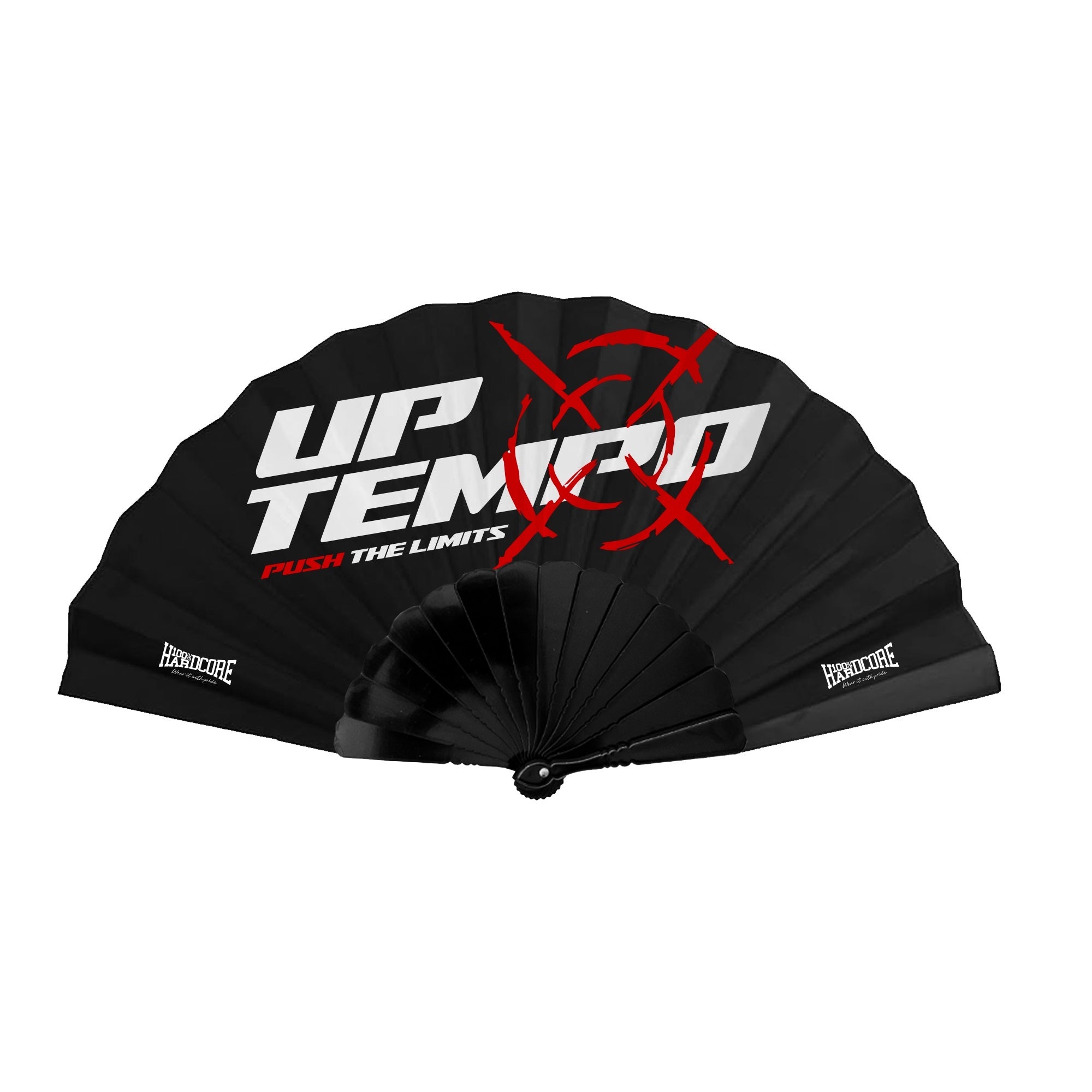 Wachlarz UPTEMPO Push The Limits – czarny, widok przodu