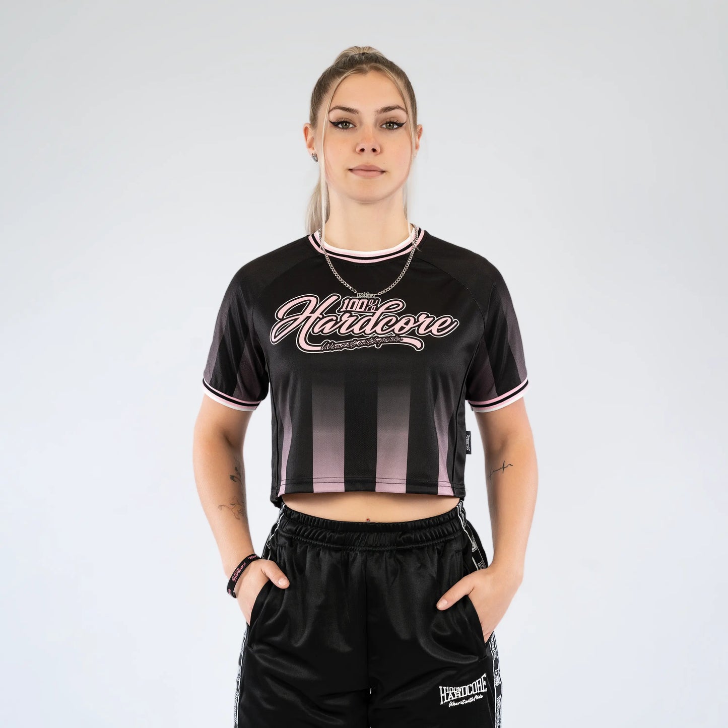 Cropped Soccershirt 100% Hardcore "Script"