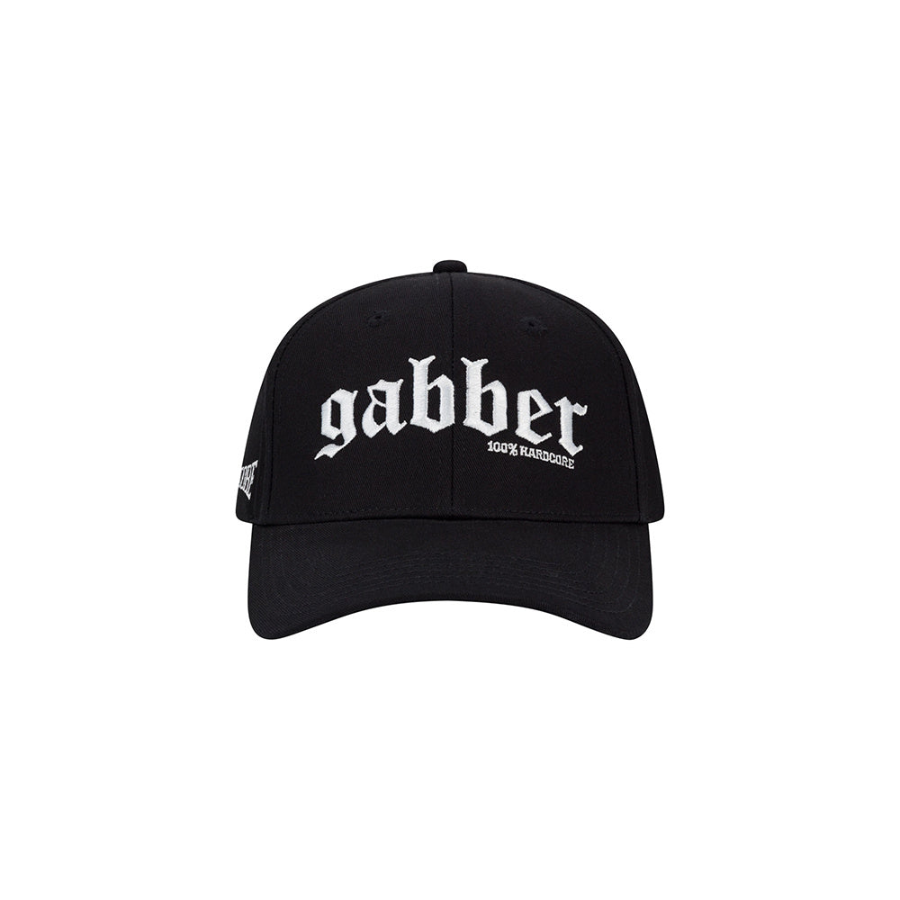 Cap 100% Hardcore Gabber Essential – czarna, widok przodu