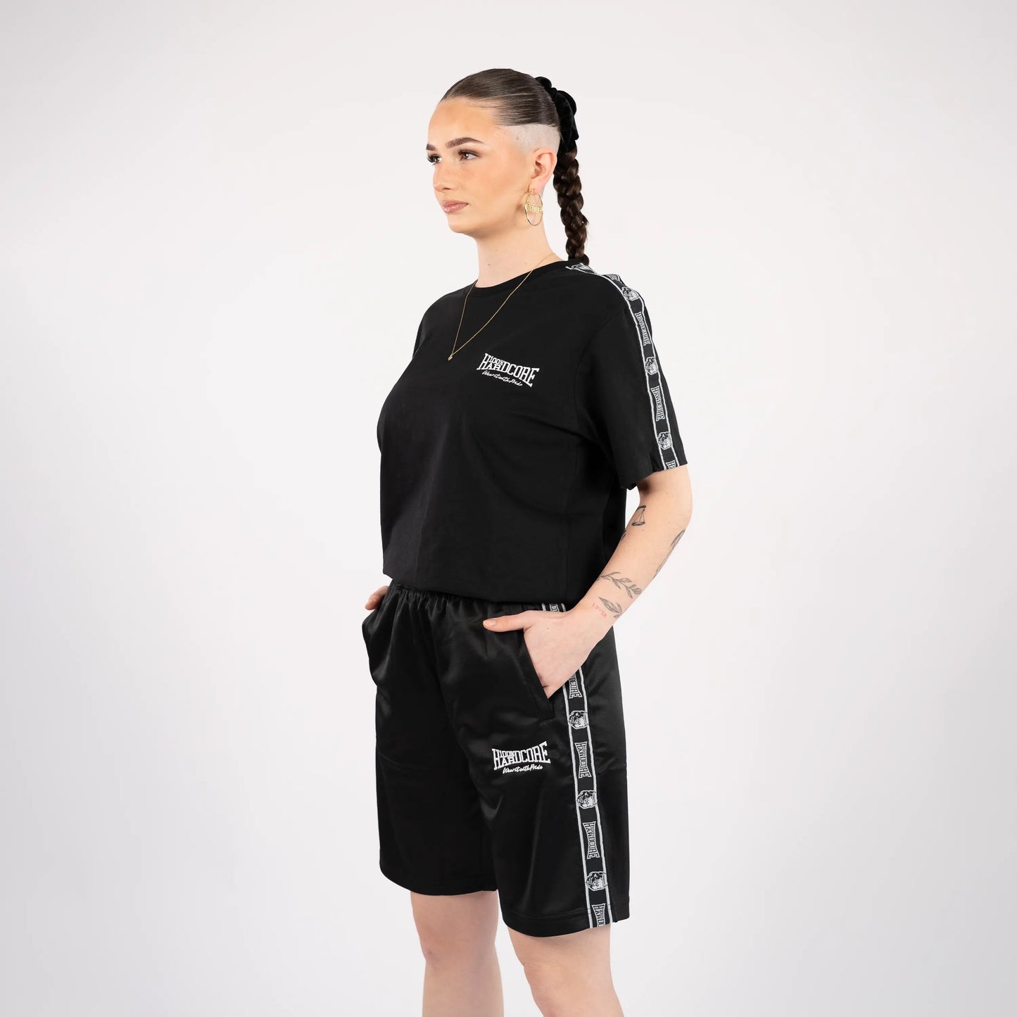 Track Pants Short 100% Hardcore „Essential” Black