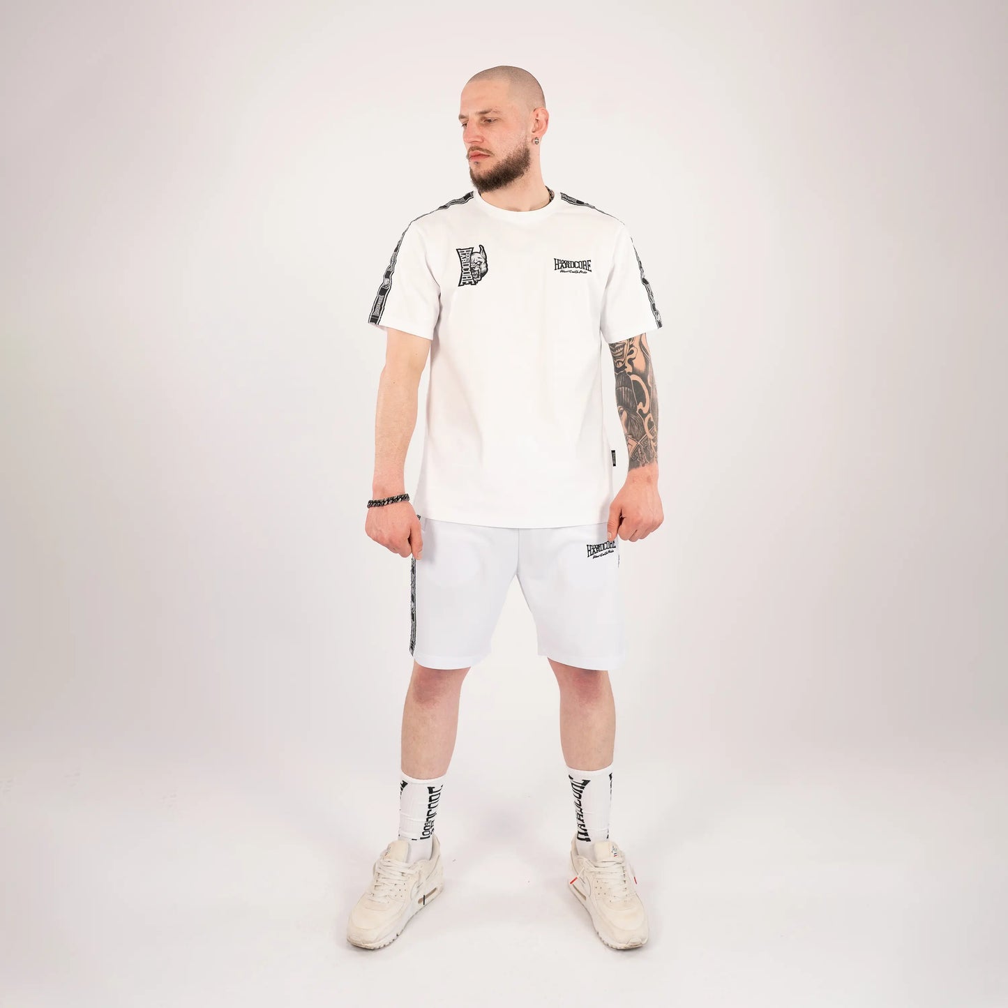 Track Pants Short 100% Hardcore „Essential” White