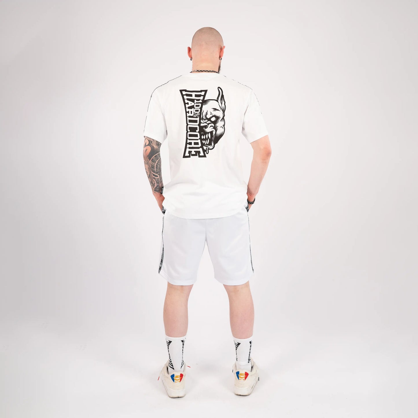 Track Pants Short 100% Hardcore „Essential” White