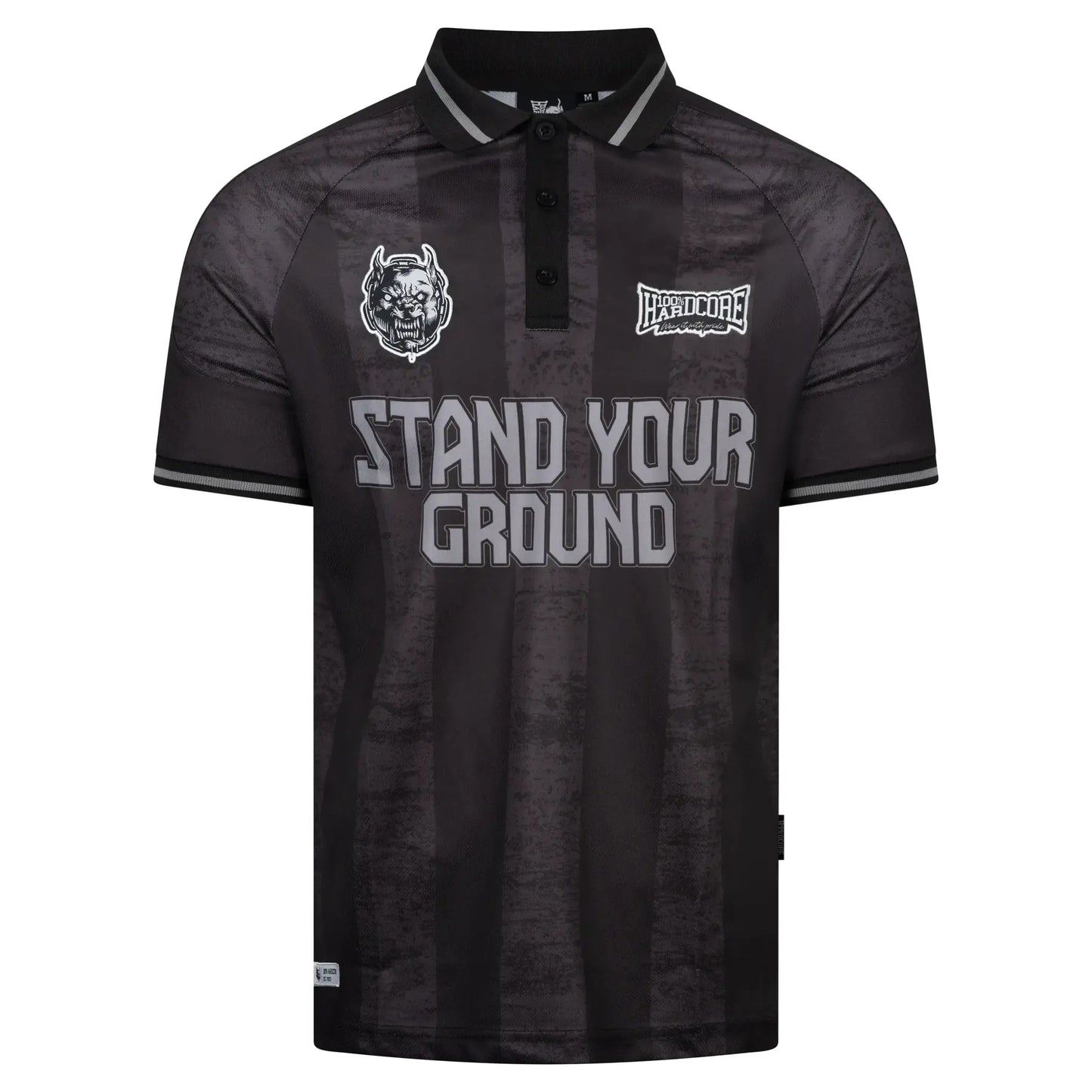 Soccershirt 100% Hardcore ‘Stand Your Ground’ – widok przodu