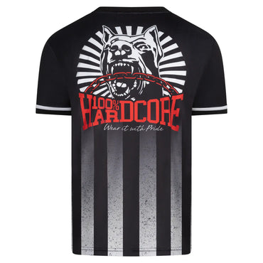 Soccershirt 100% Hardcore Striped Distorted – widok tyłu