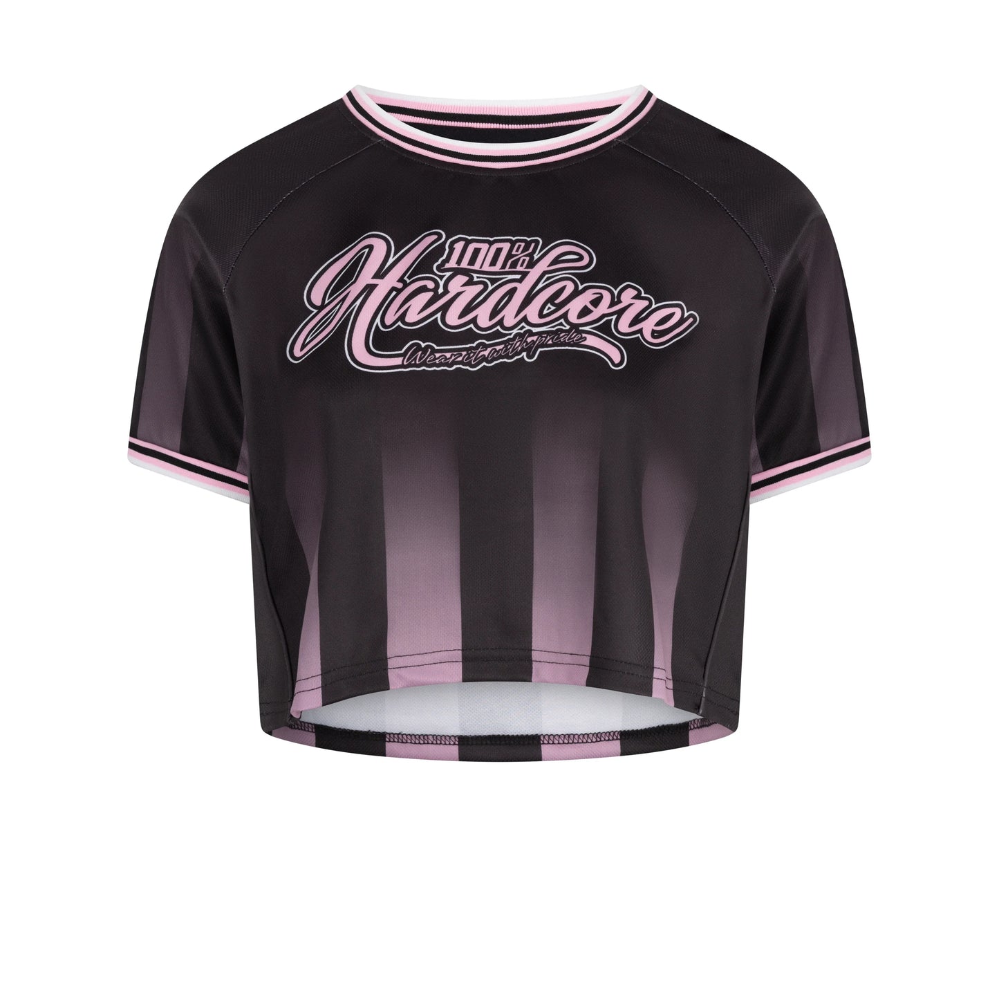 Cropped Soccershirt 100% Hardcore "Script"