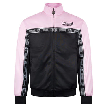 Track Jacket 100% Hardcore Essential – baby pink, widok przodu
