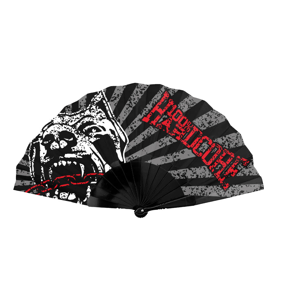 Wachlarz 100% Hardcore Distorted Dog-1 – czarny, widok przodu