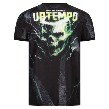 Soccershirt UPTEMPO Skull Storm – czarny, widok tyłu z logo