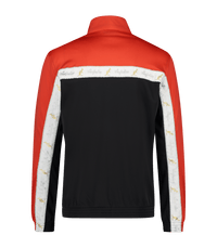Australian Duo Jacket Black Bright Red with White Tape – Track Jacket hardcore / gabber | TrueHardcoreStore