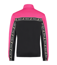 Australian Duo Jacket Black Fuxia with Black Tape – Track Jacket hardcore / gabber | TrueHardcoreStore