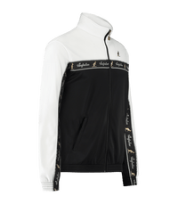 Australian Duo Jacket Black White with Black Tape – Track Jacket hardcore / gabber | TrueHardcoreStore
