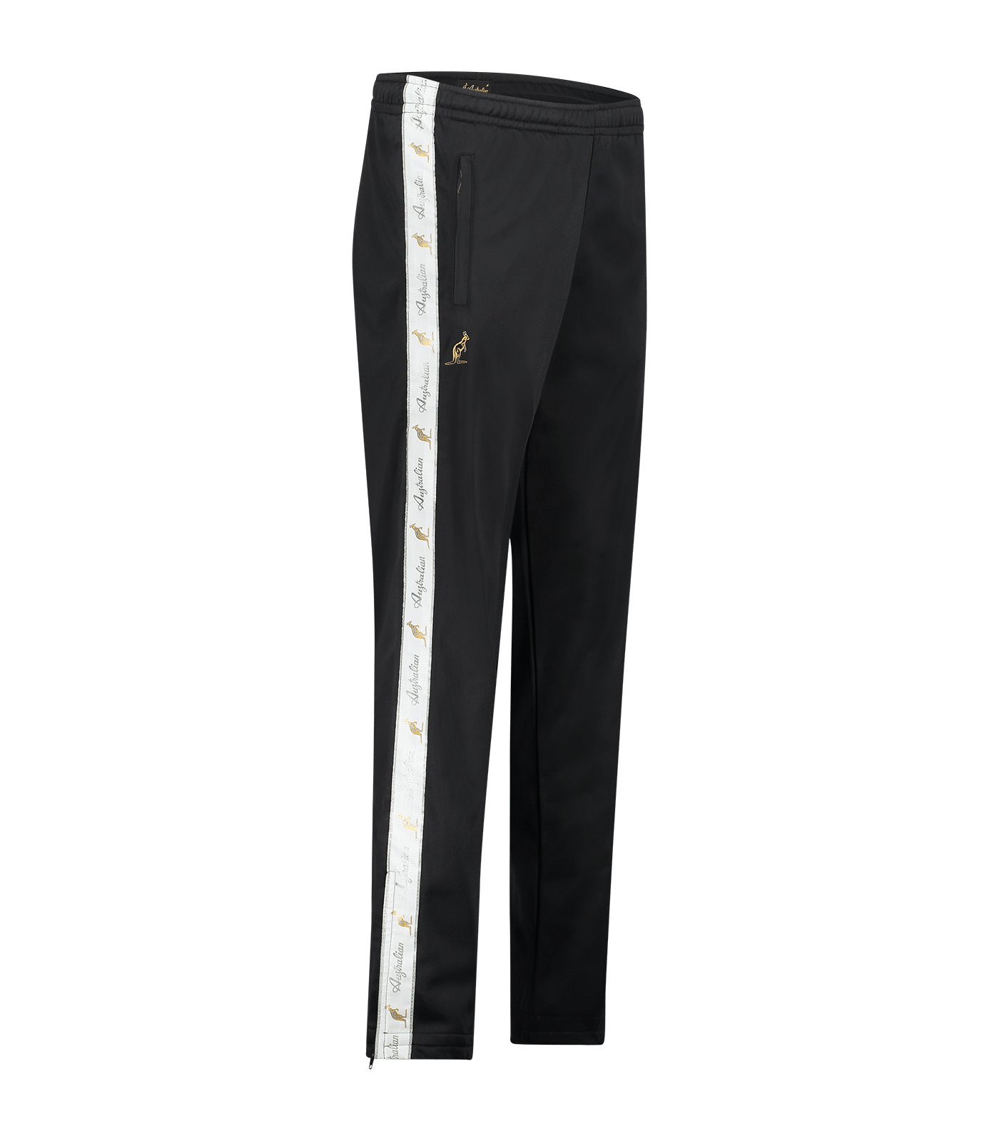 Australian Track Pants Black with White Tape – Track Pants hardcore / gabber | TrueHardcoreStore