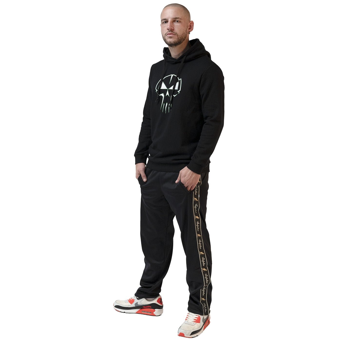 Bluza z kapturem Rotterdam Terror Corps „White & Green Edition” – Bluza z kapturem hardcore / gabber | TrueHardcoreStore