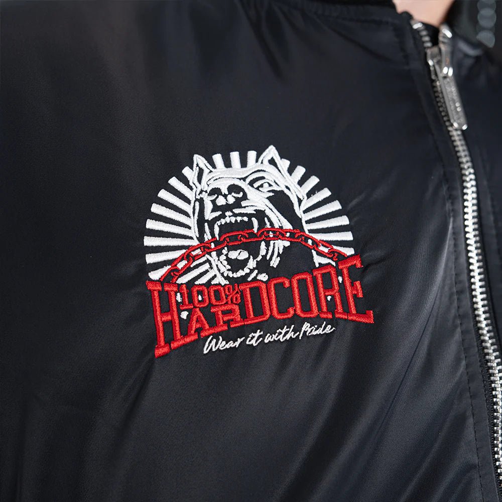 Bomber Jacket 100% Hardcore „Dog” – Kurtka hardcore / gabber | TrueHardcoreStore
