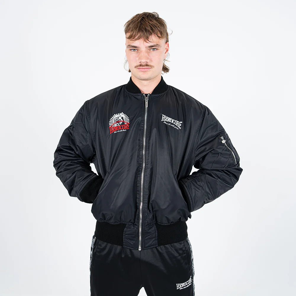 Bomber Jacket 100% Hardcore „Dog” – Kurtka hardcore / gabber | TrueHardcoreStore