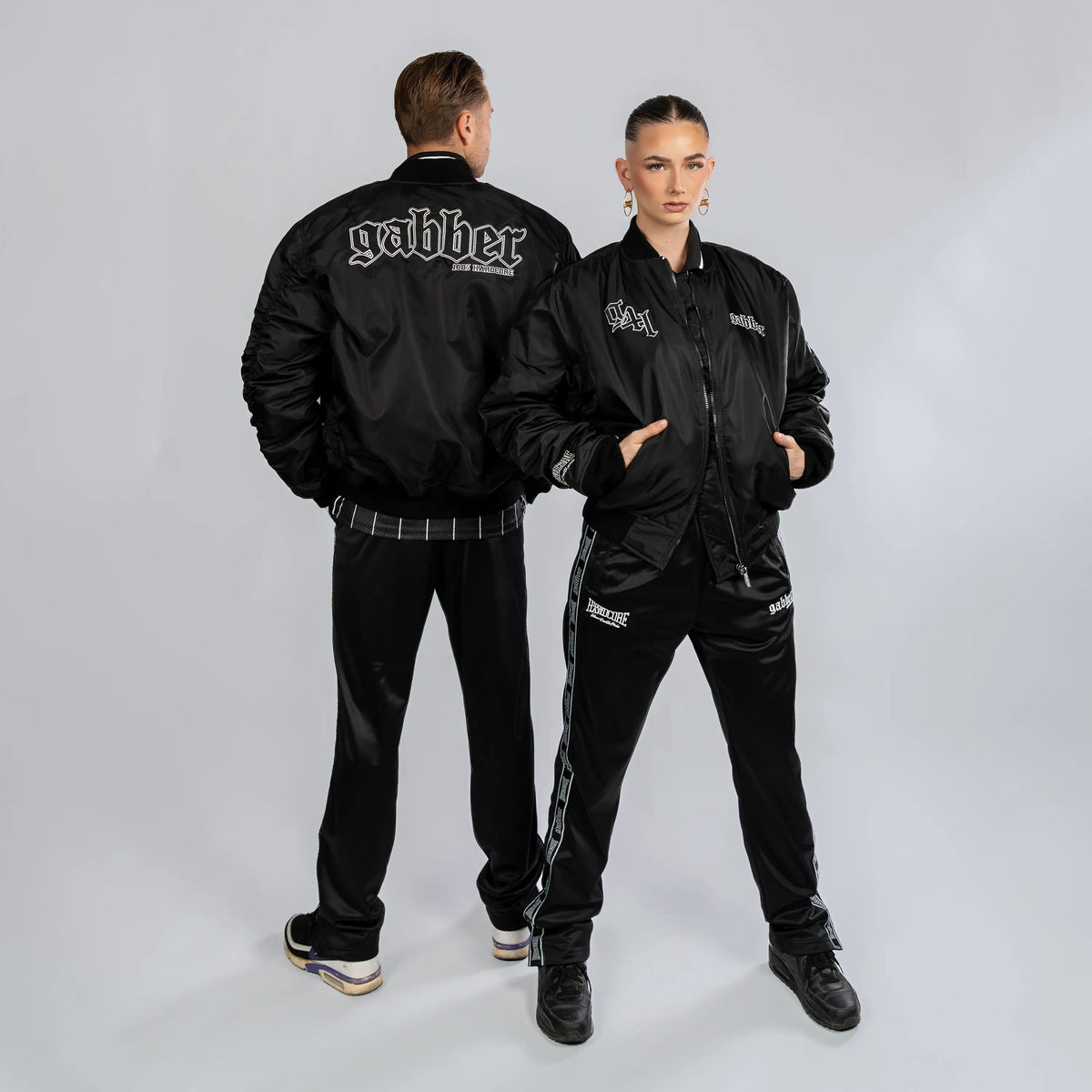 Bomber Jacket 100% Hardcore „Gabber Striped” – Kurtka hardcore / gabber | TrueHardcoreStore