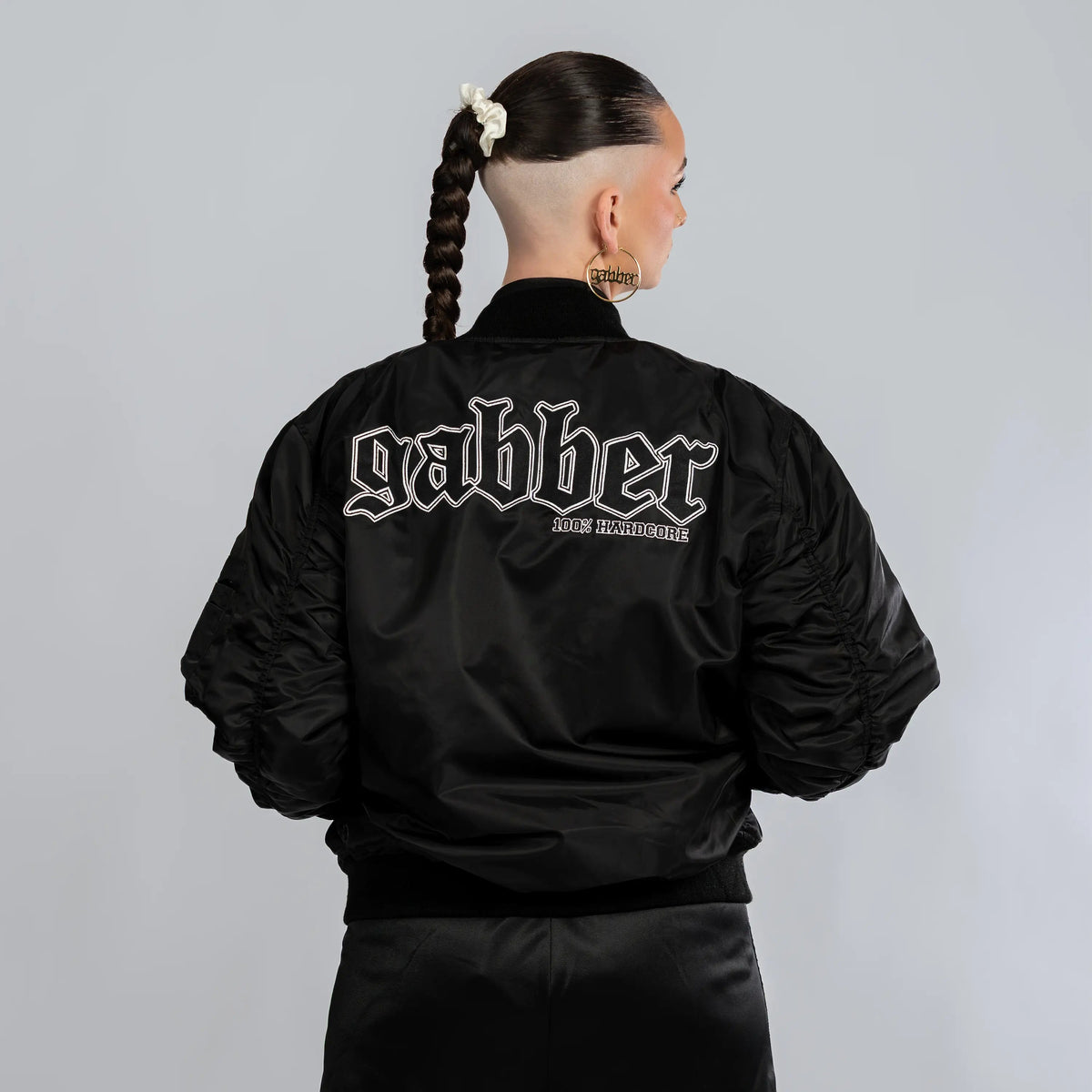 Bomber Jacket 100% Hardcore „Gabber Striped” – Kurtka hardcore / gabber | TrueHardcoreStore