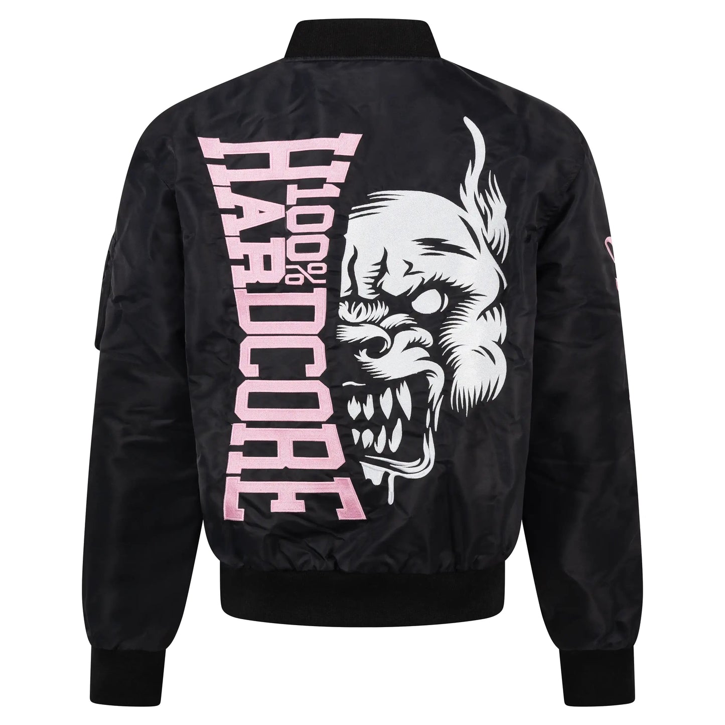 Bomber Jacket 100% Hardcore Pink „Branded Rage” – Kurtka hardcore / gabber | TrueHardcoreStore