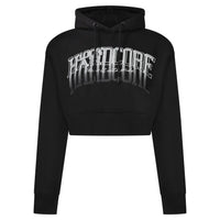 Cropped Hoodie 100% Hardcore „Faded” – Bluza z kapturem hardcore / gabber | TrueHardcoreStore