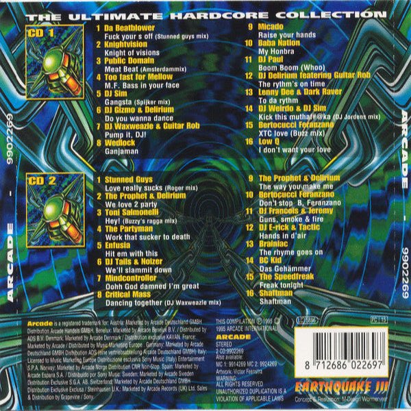 Earthquake III (The Ultimate Hardcore Collection) (2×CD, 1995) – Płyta CD hardcore / gabber | TrueHardcoreStore