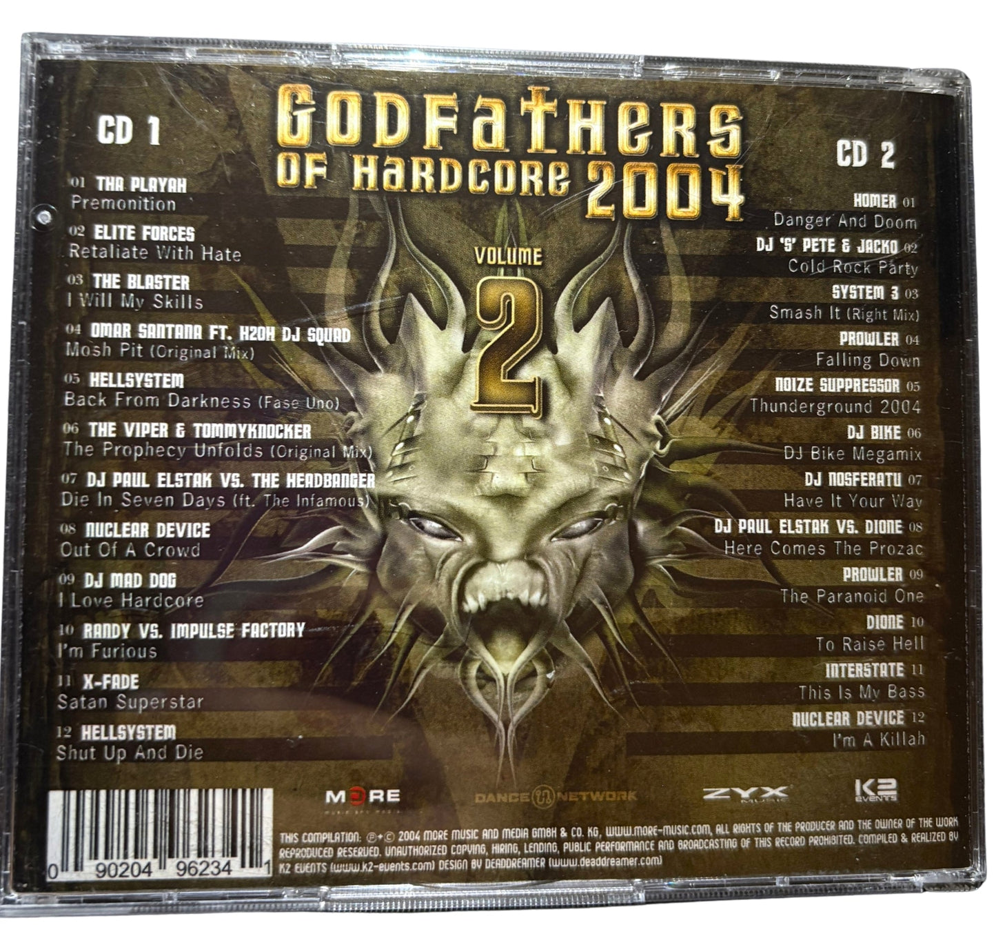 Godfathers Of Hardcore – Volume 2 (2×CD) – Płyta CD hardcore / gabber | TrueHardcoreStore