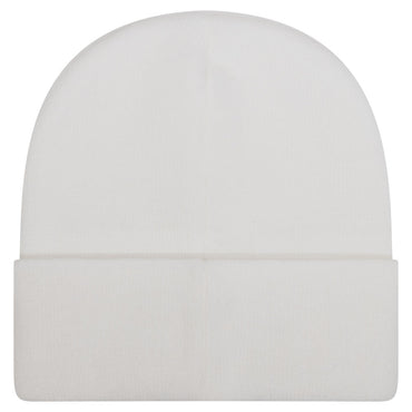 Beanie 100% Hardcore Essential – biała, widok tyłu