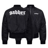 Bomber Jacket 100% Hardcore Gabber – czarna, widok przodu