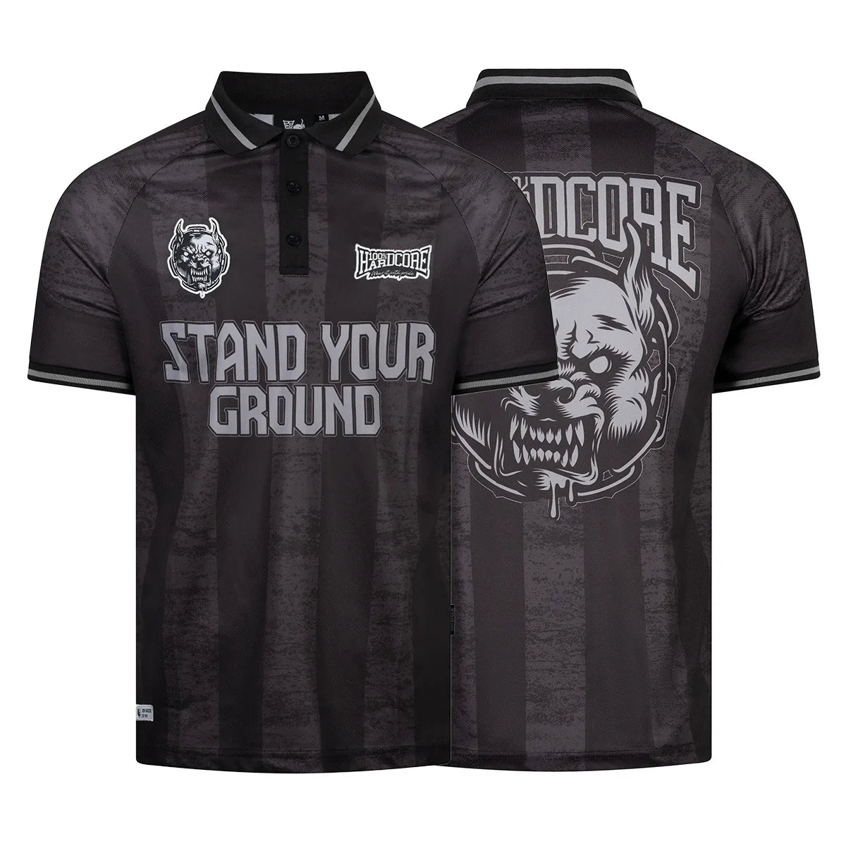 Soccershirt 100% Hardcore ‘Stand Your Ground’ – widok przodu