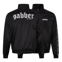 Track Jacket 100% Hardcore Gabber – czarna, widok przodu