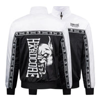 Track Jacket 100% Hardcore Essential – biała, widok przodu