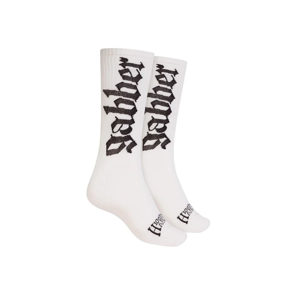 Skarpety 100% Hardcore Sport Socks Gabber – Białe – Skarpety hardcore / gabber | TrueHardcoreStore