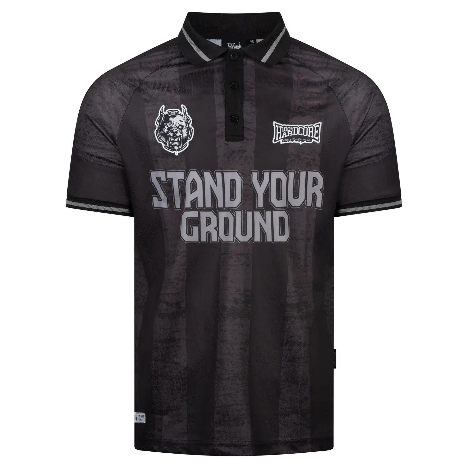 Soccershirt 100% Hardcore „Stand Your Ground” – Soccershirt hardcore / gabber | TrueHardcoreStore