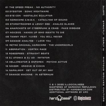 Strictly Early III – Riotous Wolves Culture (CD, 2025) – Płyta CD hardcore / gabber | TrueHardcoreStore