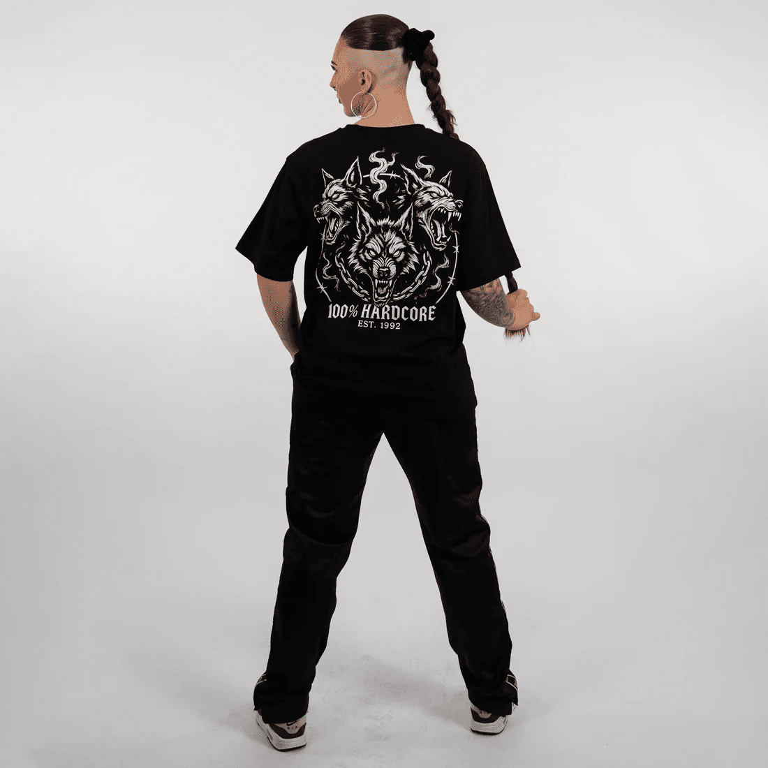 T-shirt 100% Hardcore „Alpha Instinct” Oversized – T-shirt hardcore / gabber | TrueHardcoreStore