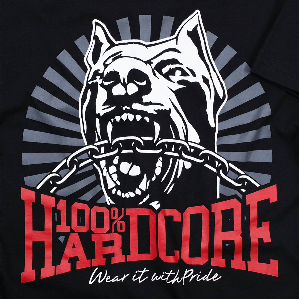 T-shirt 100% Hardcore „Dog” – T-shirt hardcore / gabber | TrueHardcoreStore