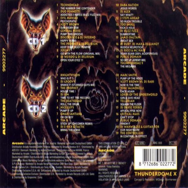 Thunderdome X – Sucking For Blood (2×CD, 1995) – Płyta CD hardcore / gabber | TrueHardcoreStore