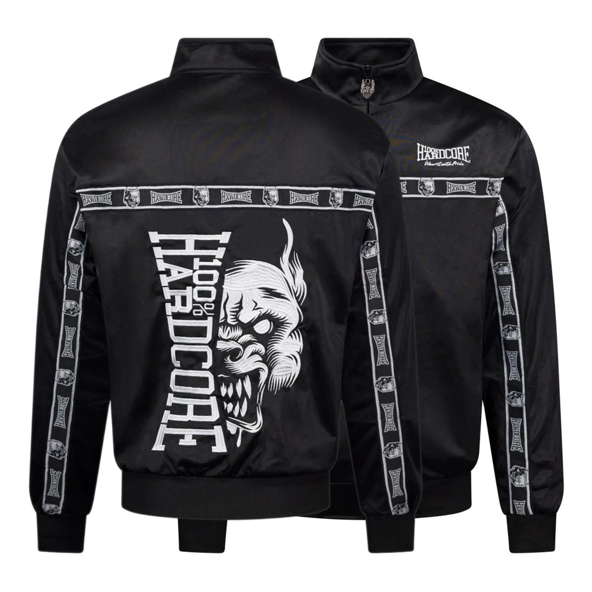 Track Jacket 100% Hardcore „Essential” – Black – Track Jacket hardcore / gabber | TrueHardcoreStore