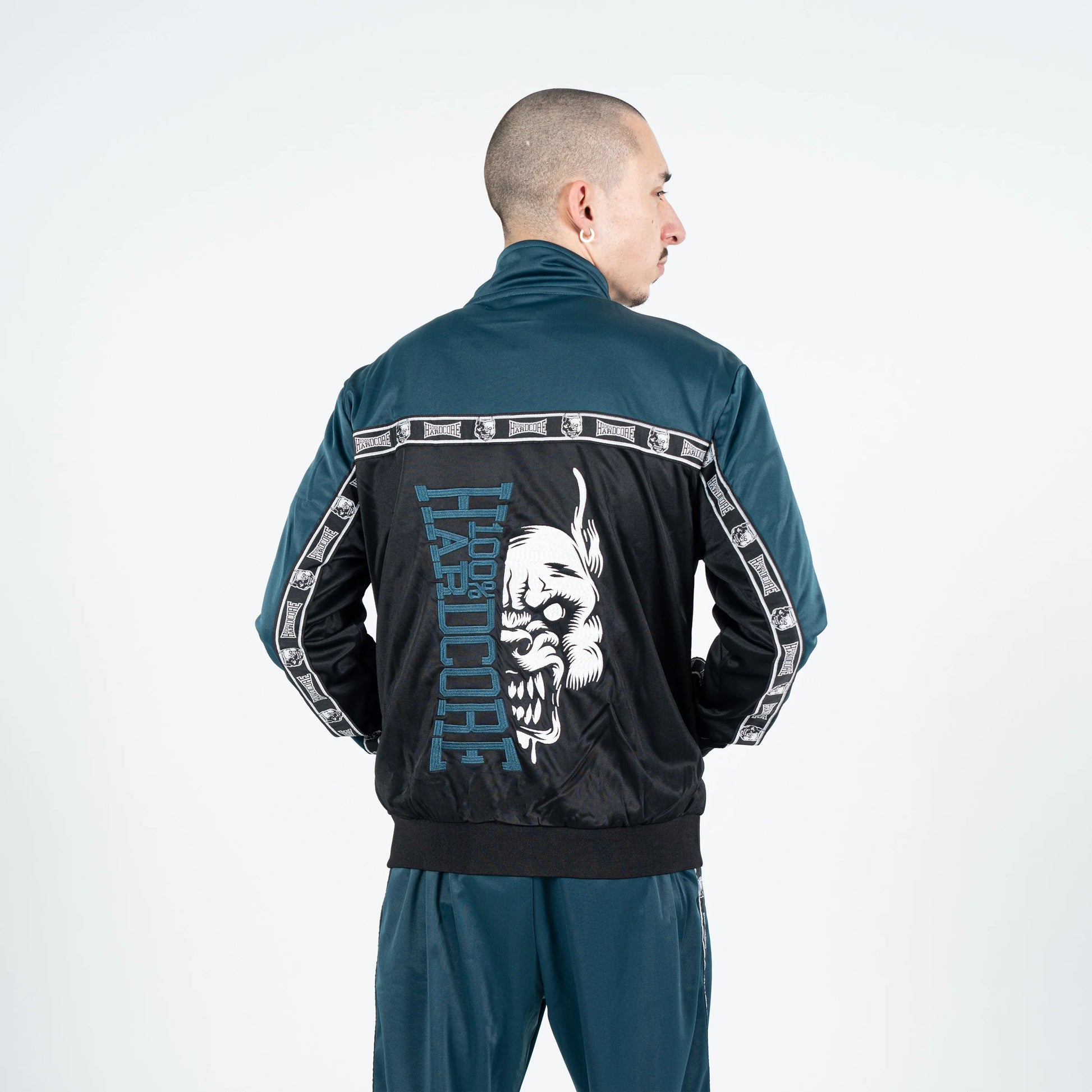 Track Jacket 100% Hardcore „Essential” Teal – Track Jacket hardcore / gabber | TrueHardcoreStore