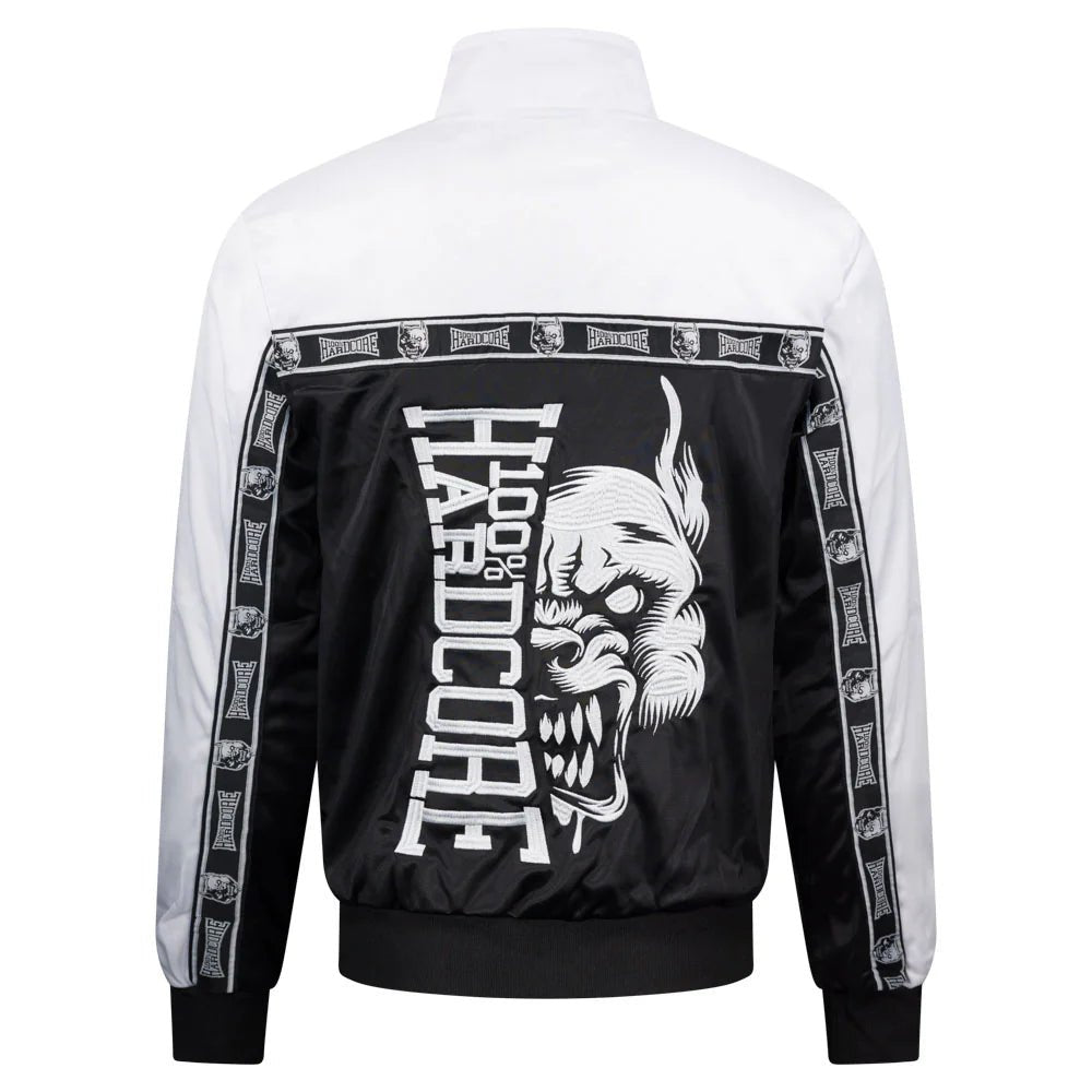 Track Jacket 100% Hardcore „Essential” – White – Track Jacket hardcore / gabber | TrueHardcoreStore
