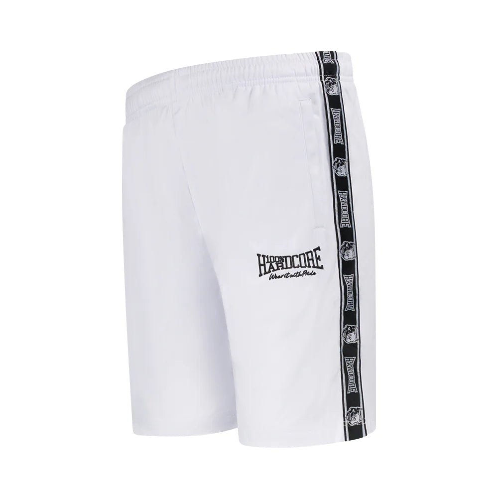 Track Pants Short 100% Hardcore „Essential” White – Track Pants Short hardcore / gabber | TrueHardcoreStore