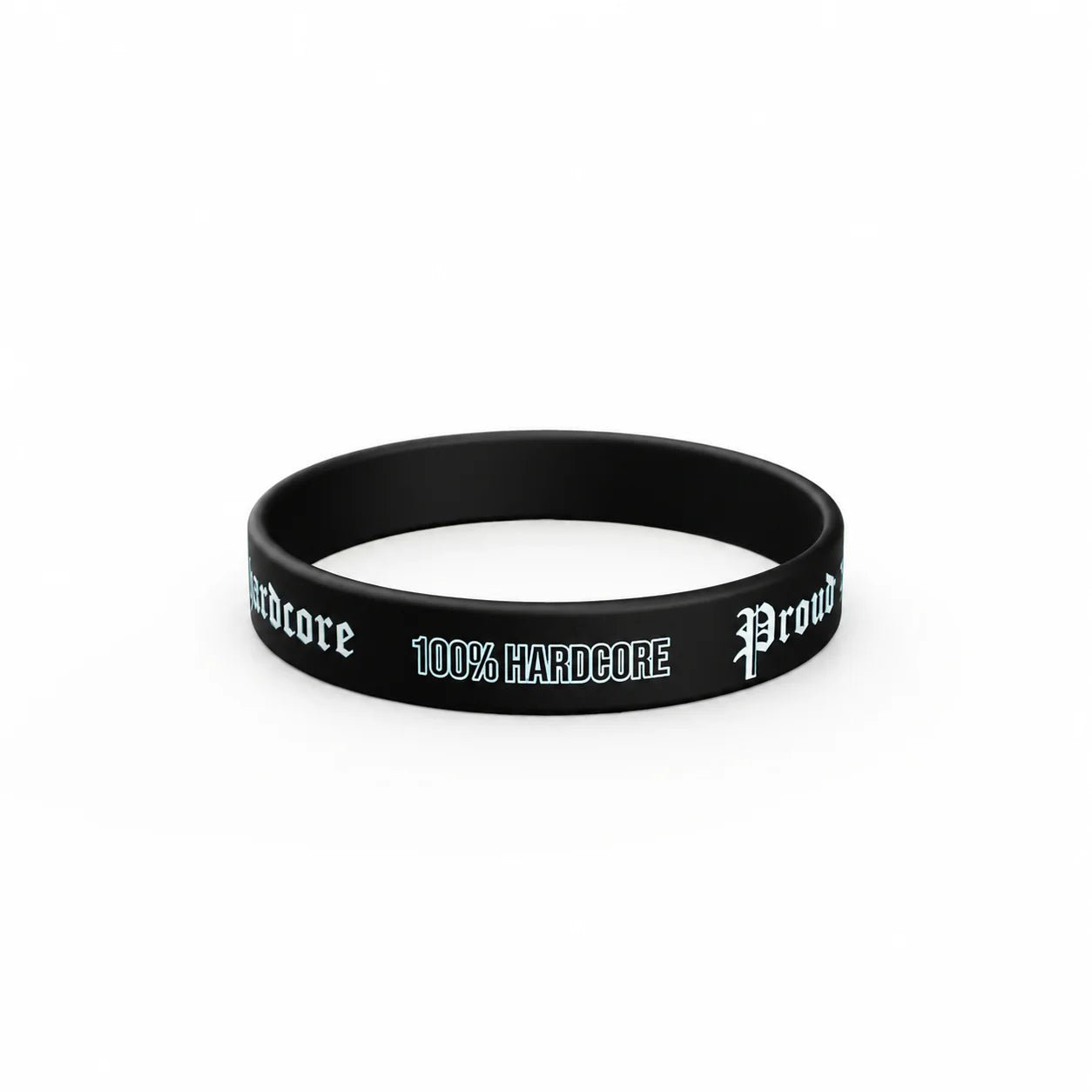 Wristband 100% Hardcore "Proud to Be Hardcore" – Wristbands hardcore / gabber | TrueHardcoreStore