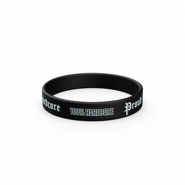 Wristband 100% Hardcore "Proud to Be Hardcore" – Wristbands hardcore / gabber | TrueHardcoreStore