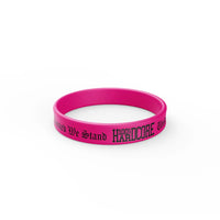 Wristband 100% Hardcore „United We Stand” Pink – Wristbands hardcore / gabber | TrueHardcoreStore